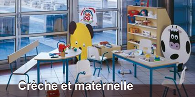 amenagement, mobilier et meuble pour les collectivités : crèches et ecoles maternelles 